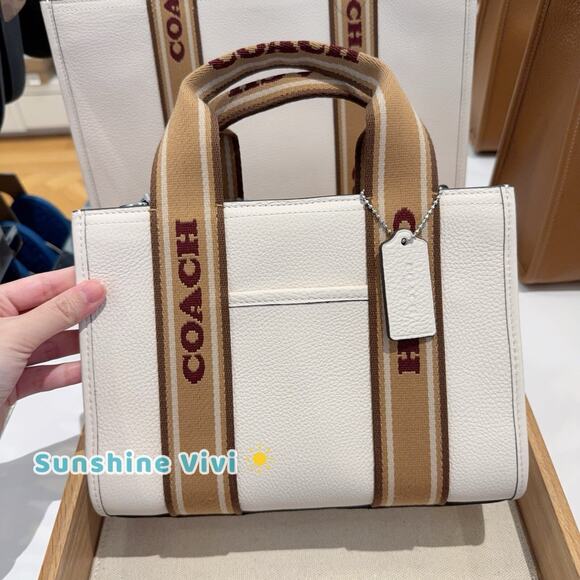 Coach Handbags - NWT Coach Smith Tote Bag Leather 24 CAR77 Silver /Chalk Multi